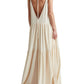 Summer Vacation Deep V-Neckline Strappy Maxi Dress