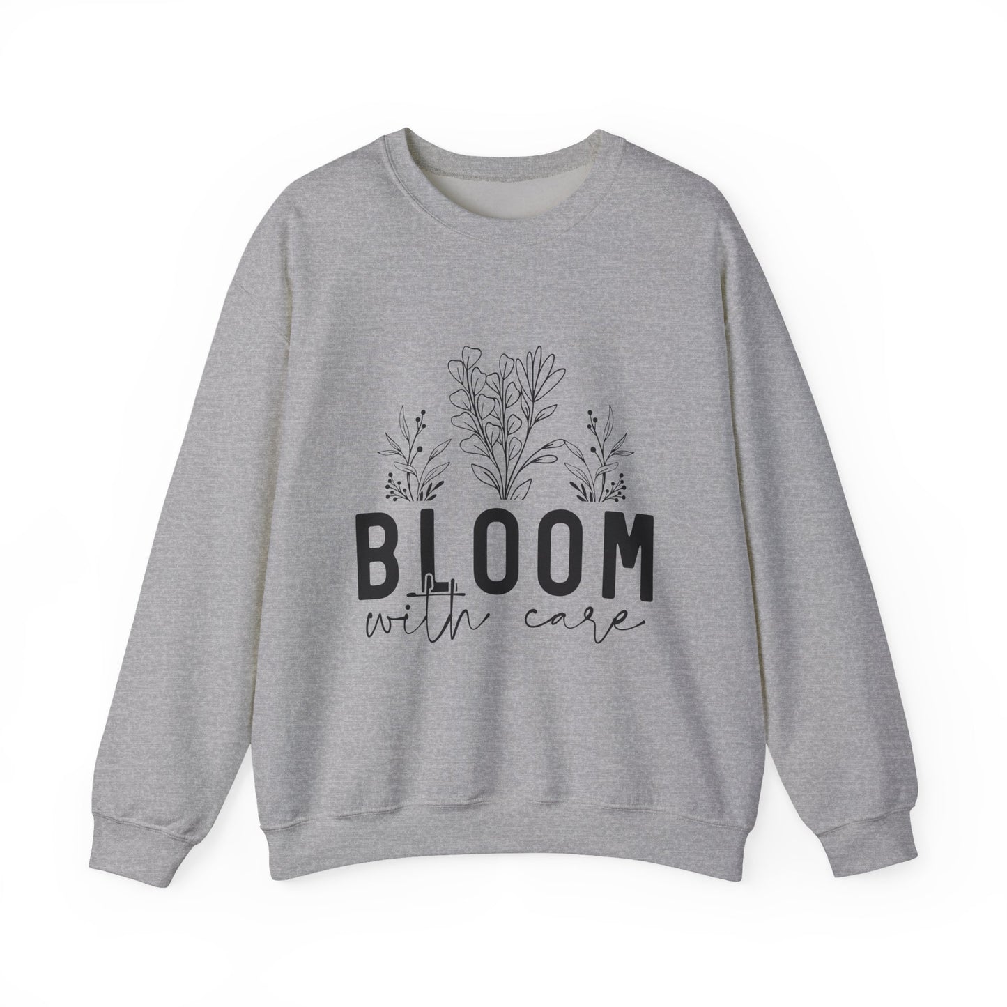 Bloom with Care Mental Health Crewneck Sweatshirt