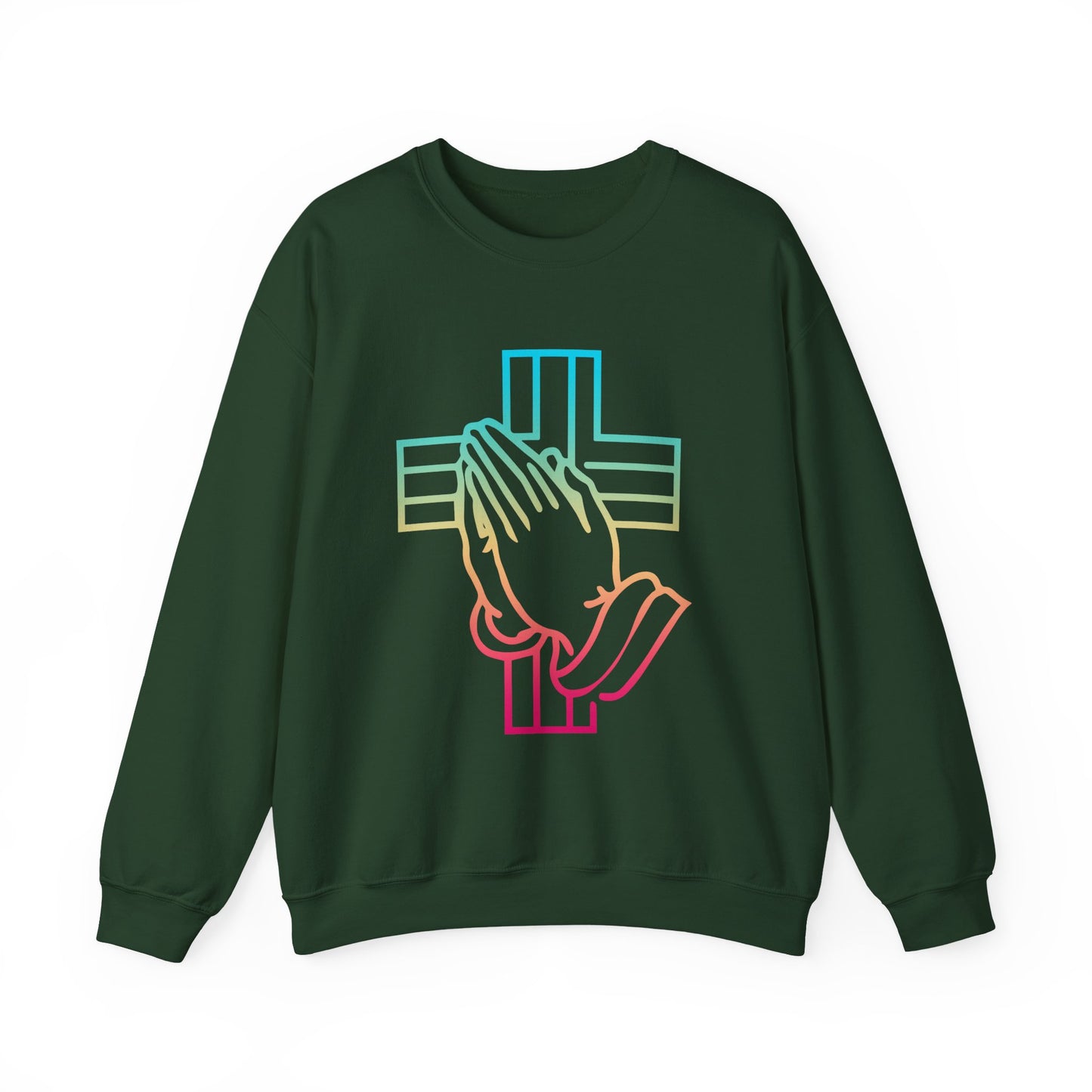 Praying Hands Faith Crewneck Sweatshirt