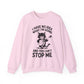 Whimsical Cat Sarcasm Crewneck Sweatshirt