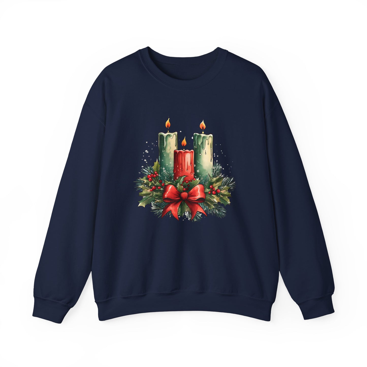 Holiday Candle Christmas Crewneck Sweatshirt