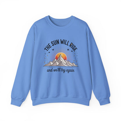Sunrise Motivation Mental Health Crewneck Sweatshirt