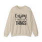 Enjoy the Little Things Motivational Crewneck Sweatshirt