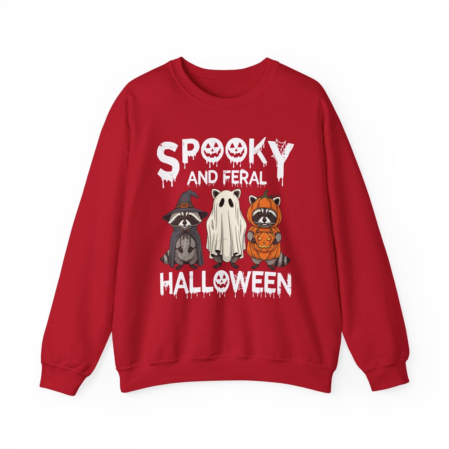 Spooky and Feral Halloween Crewneck Sweatshirt - Samberule