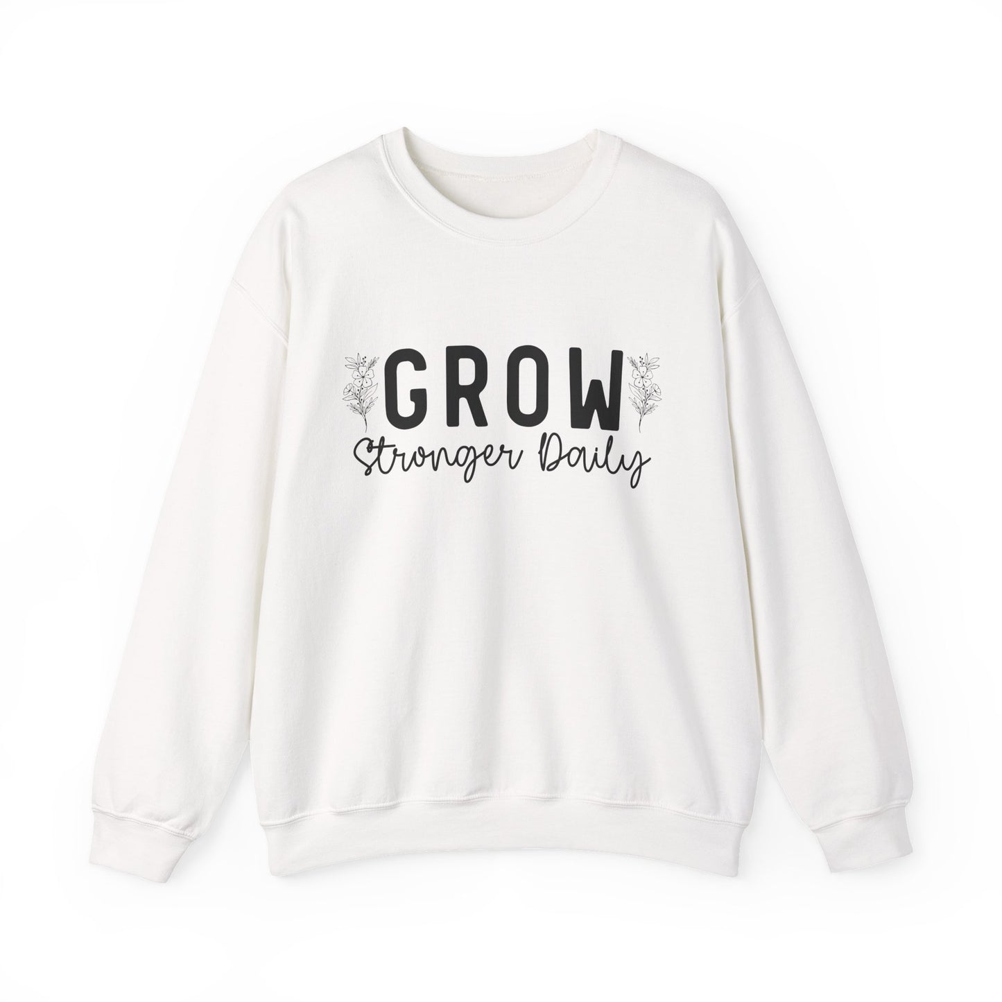 Grow Stronger Daily Mental Health Crewneck Sweatshirt