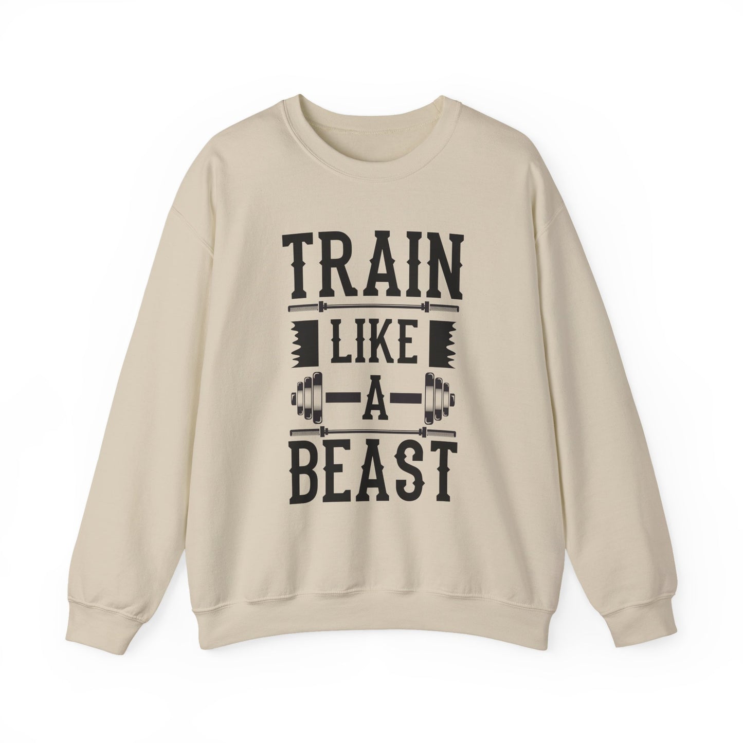 Train Like a Beast Gym Crewneck Sweatshirt