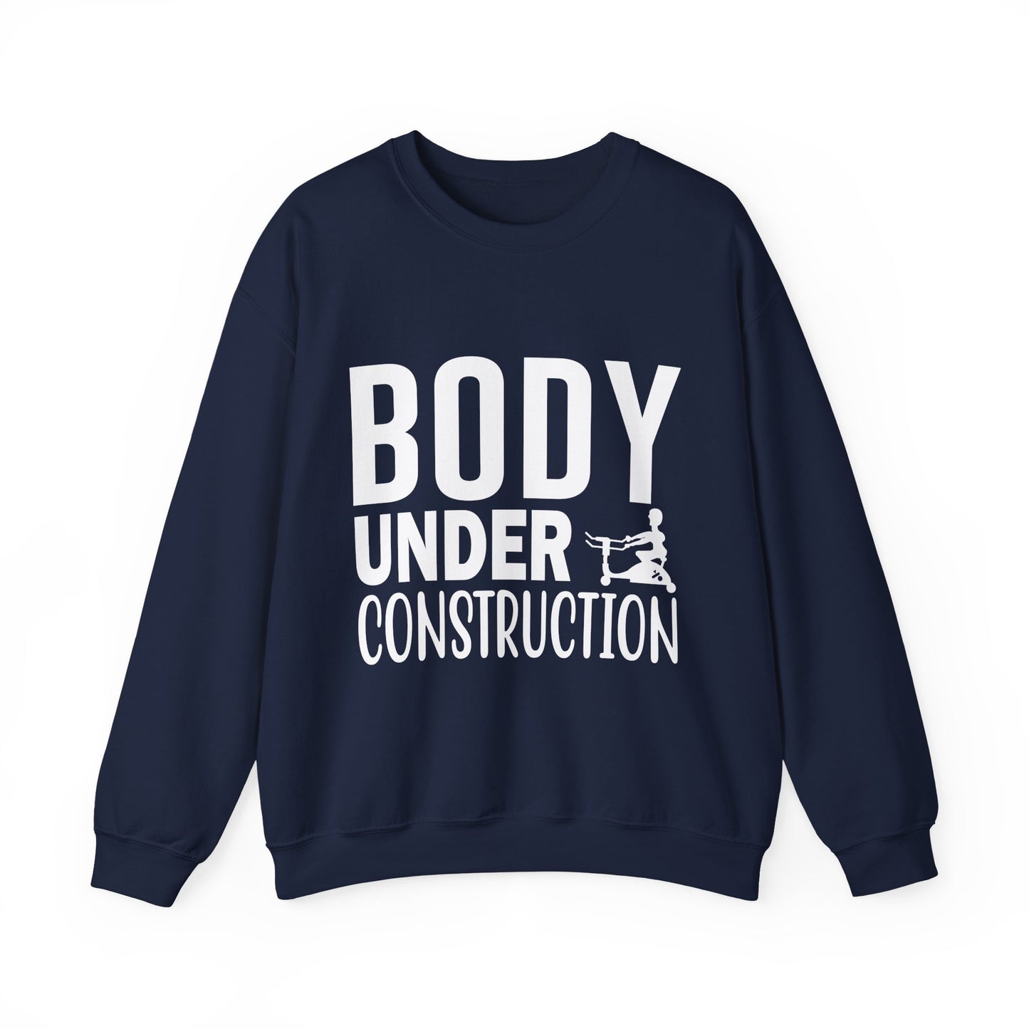 Body Under Construction Gym Crewneck Sweatshirt