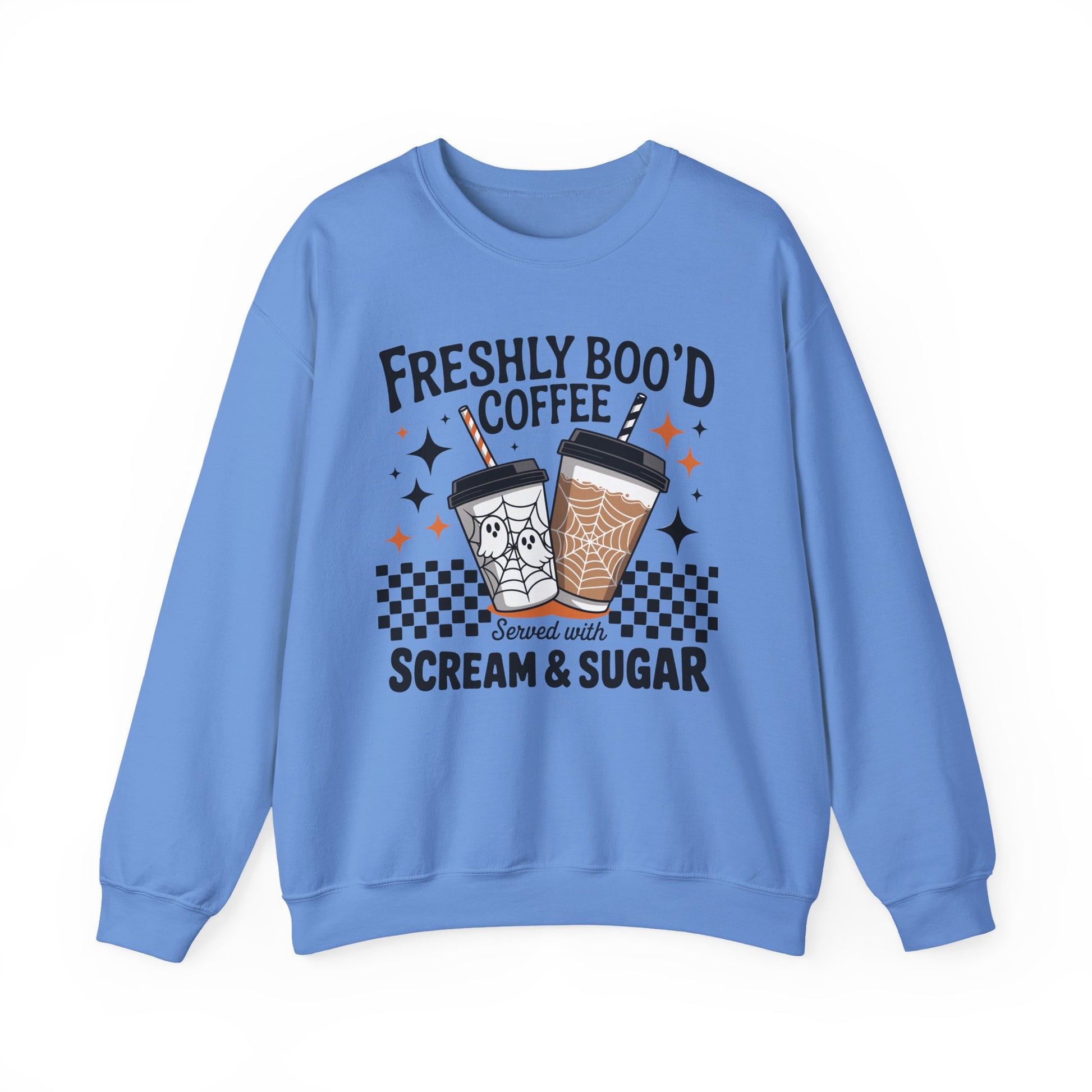 Freshly Boo'd Coffee Halloween Crewneck Sweatshirt - Samberule