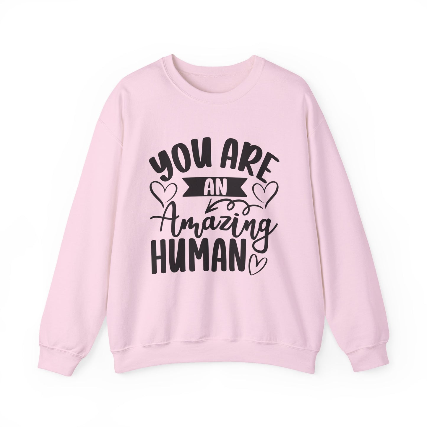 You Are an Amazing Human Motivational Crewneck Sweatshirt