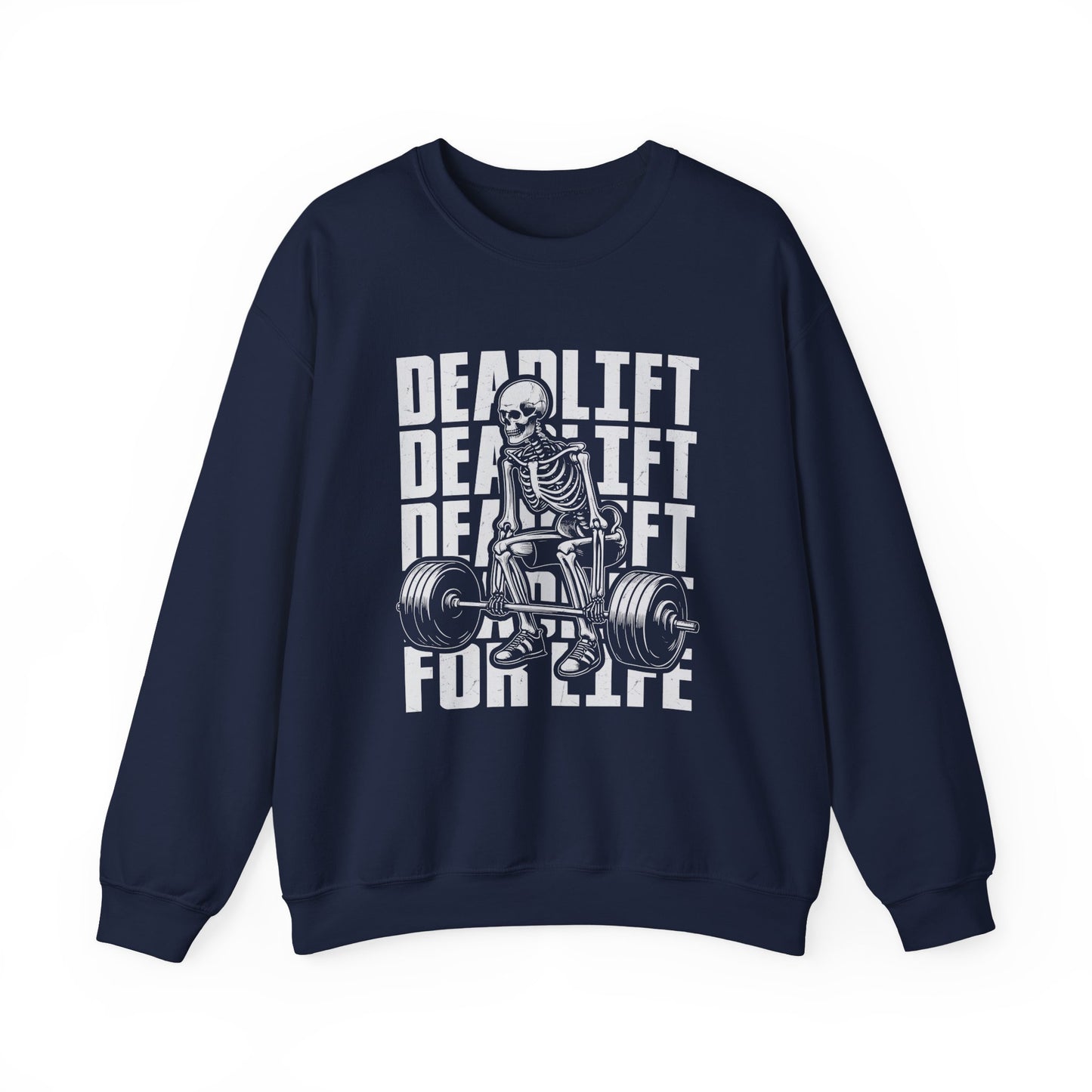 Skeleton Deadlift Gym Crewneck Sweatshirt