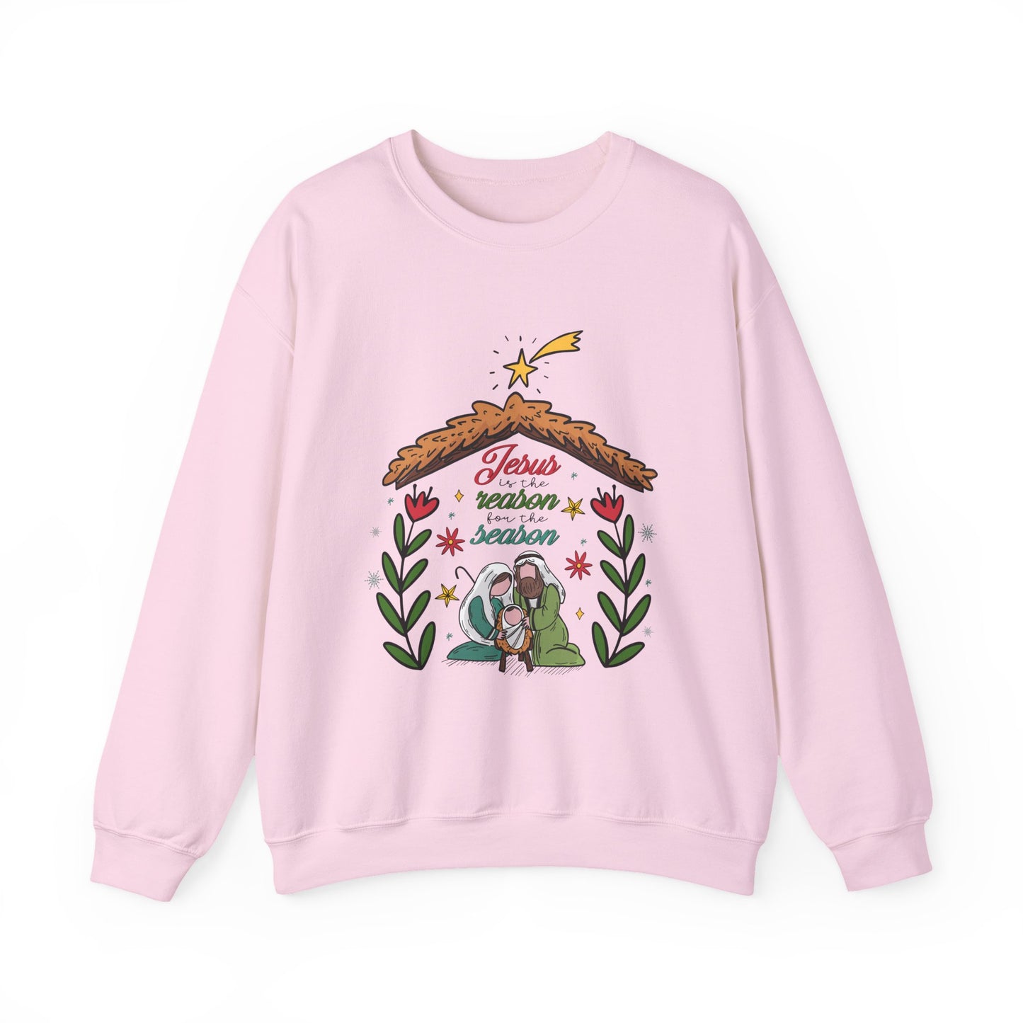 Jesus Is The Reason For The Season Christmas Crewneck Sweatshirt