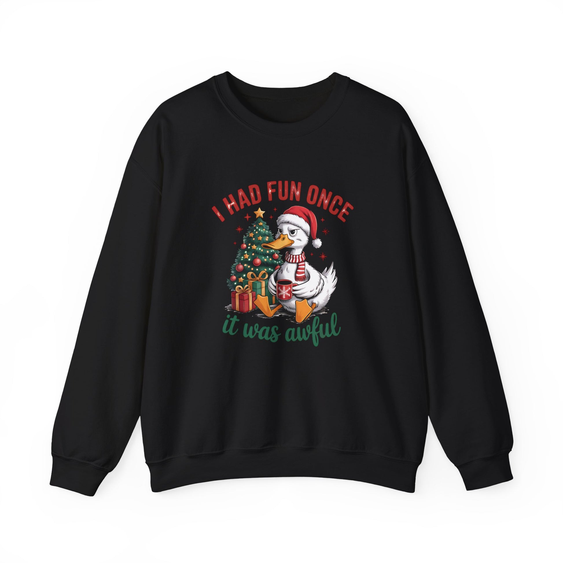 I Had Fun Once It Was Awful Christmas Crewneck Sweatshirt - Samberule