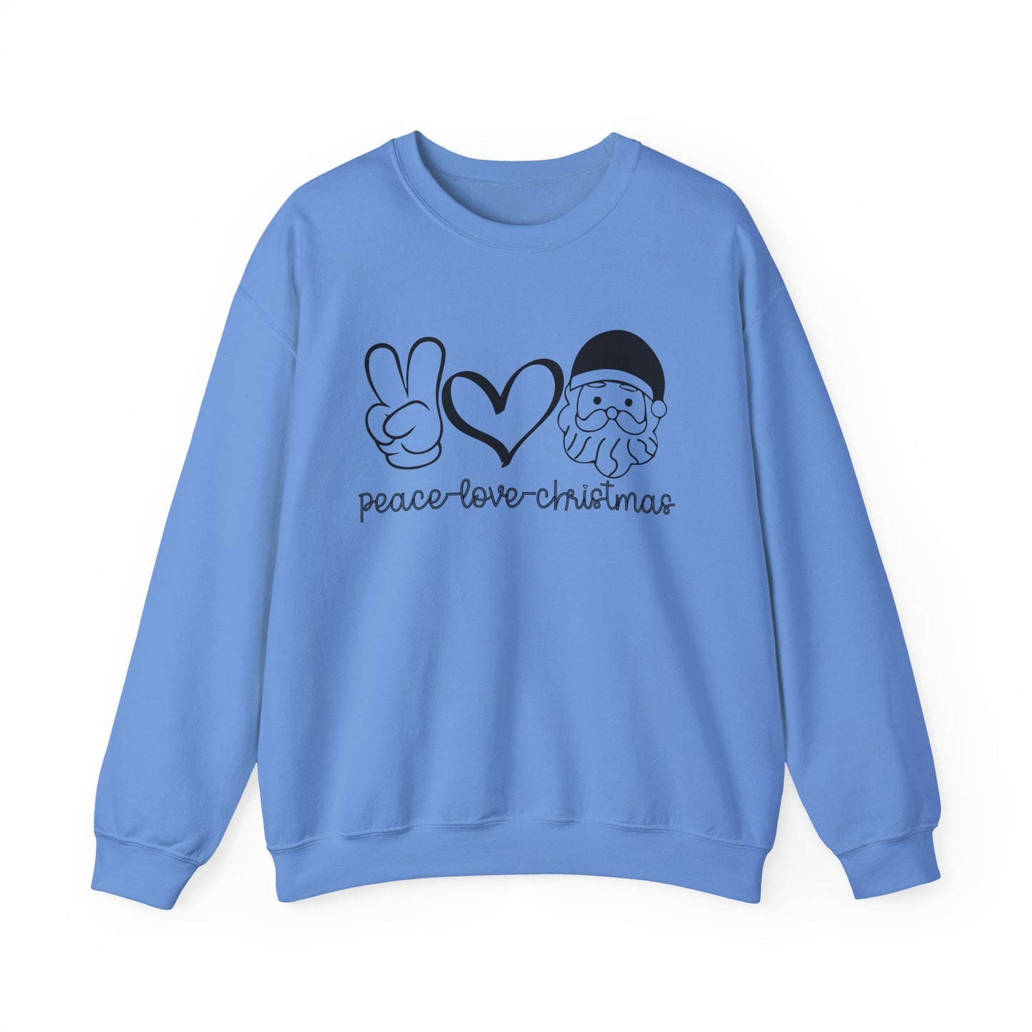 Peace Love Christmas Crewneck Sweatshirt