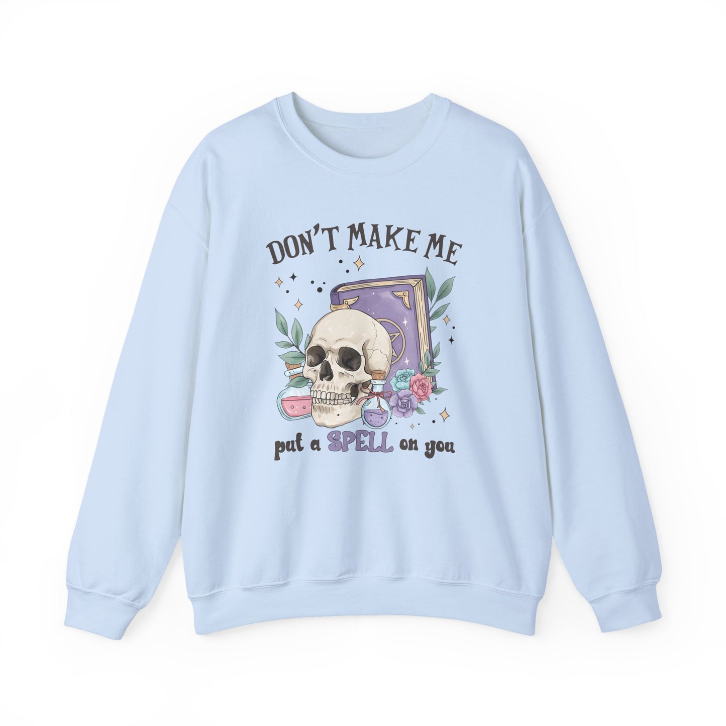 Dont make me put a spell on you Halloween Crewneck Sweatshirt - Samberule