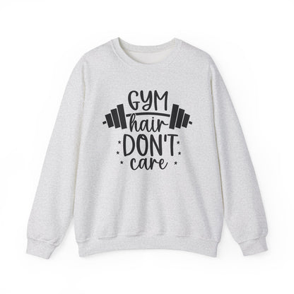 Gym Hair Don't Care Gym Crewneck Sweatshirt