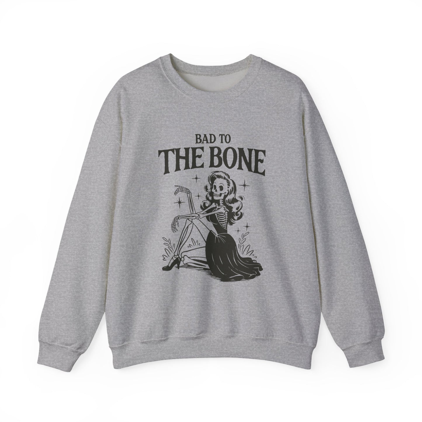 Bad to the Bone Halloween Crewneck Sweatshirt - Samberule