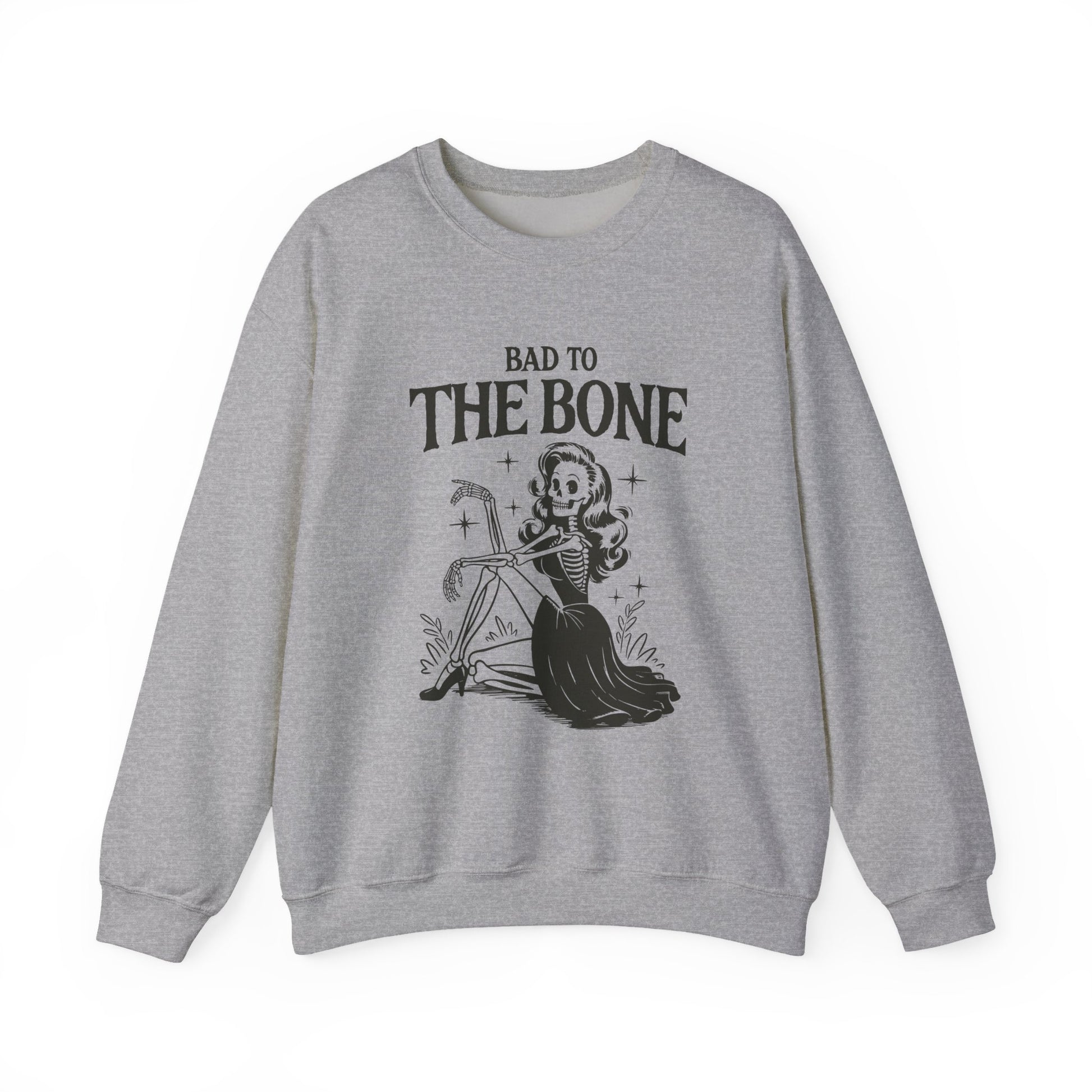 Bad to the Bone Halloween Crewneck Sweatshirt - Samberule