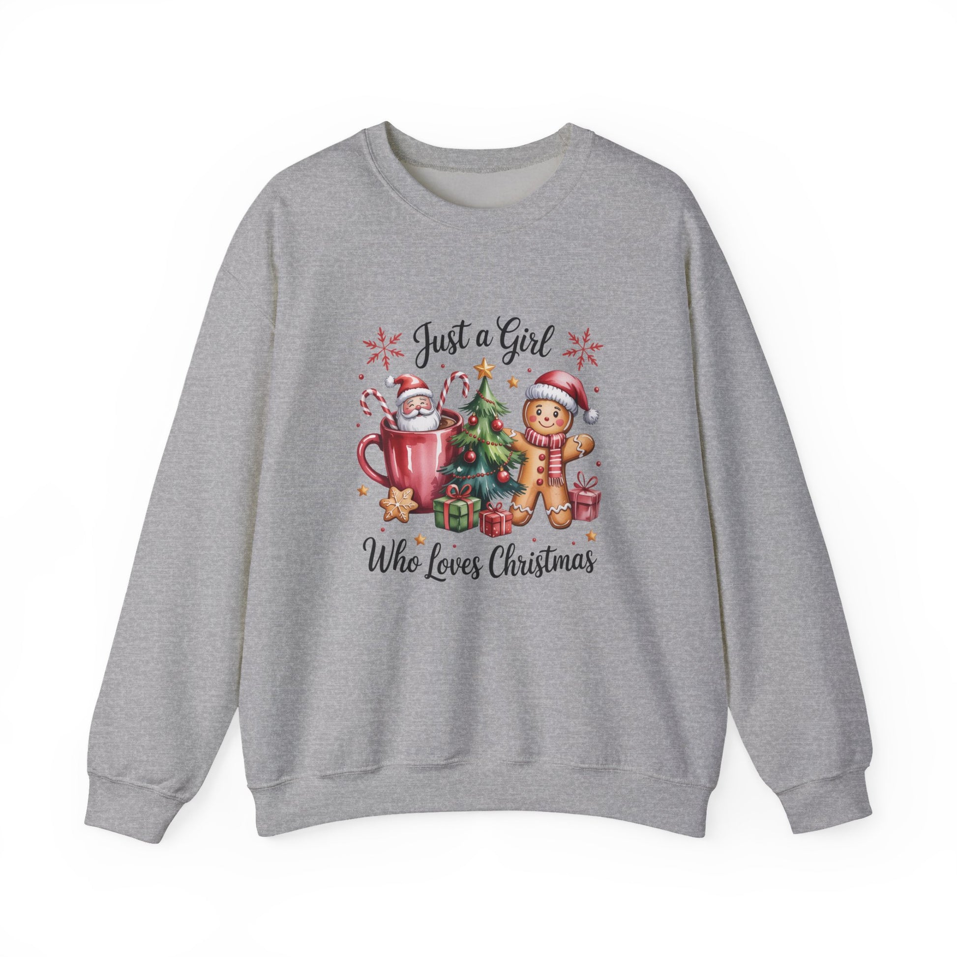 Just a Girl Who Loves Christmas Crewneck Sweatshirt - Samberule