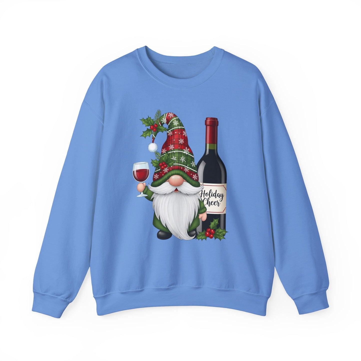Holiday Gnome Cheer Christmas Crewneck Sweatshirt