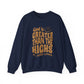 God is Greater Than The Highs And Lows Faith Crewneck Sweatshirt