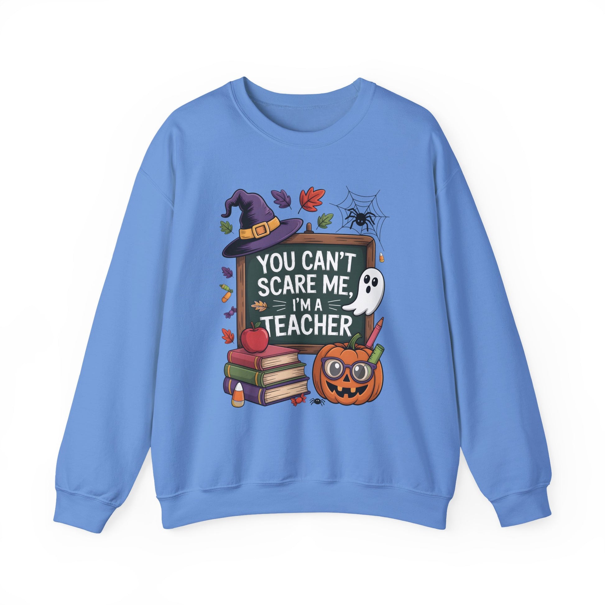You Can't Scare a Teacher Halloween Crewneck Sweatshirt - Samberule