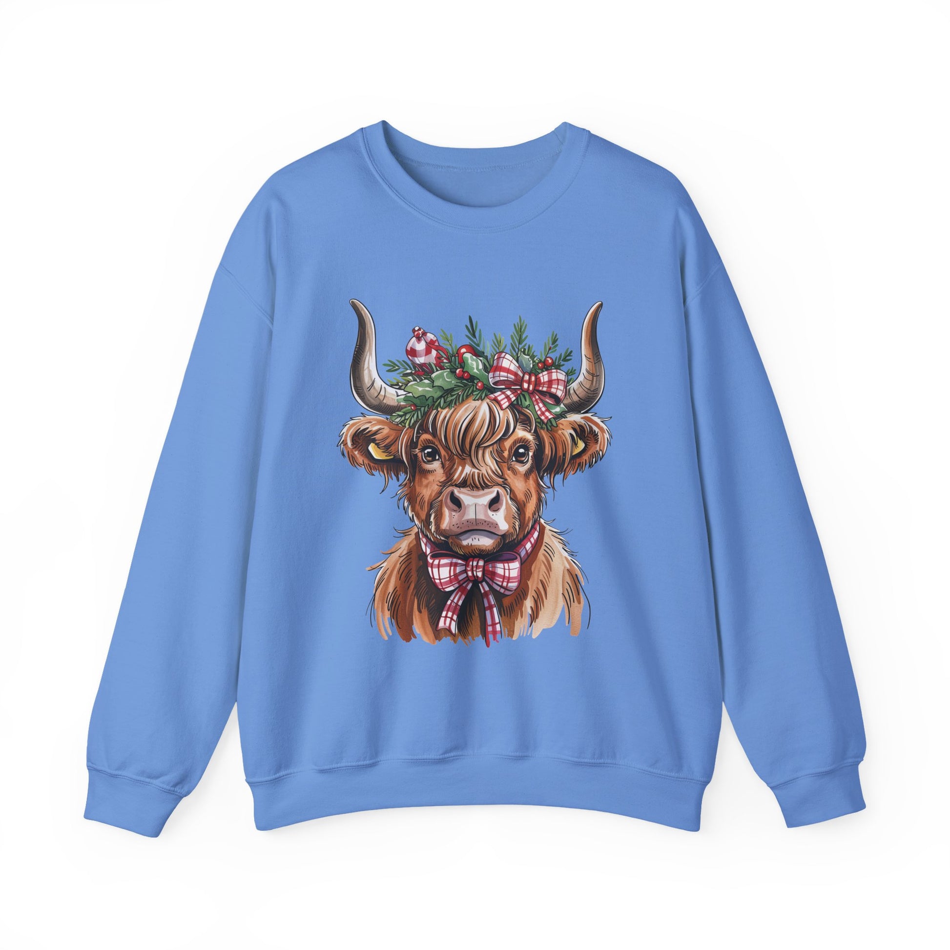 Festive Cow Christmas Crewneck Sweatshirt - Samberule