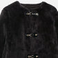 Women’s Faux Fur Jacket with Toggle Buttons - Samberule
