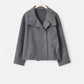 Women's Short Coat with Chic High Collar - Samberule