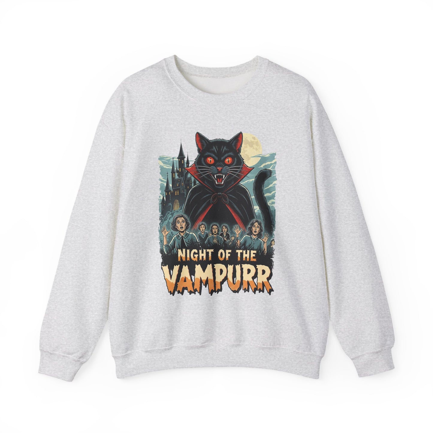 Night of the Vampurr Halloween Crewneck Sweatshirt - Samberule