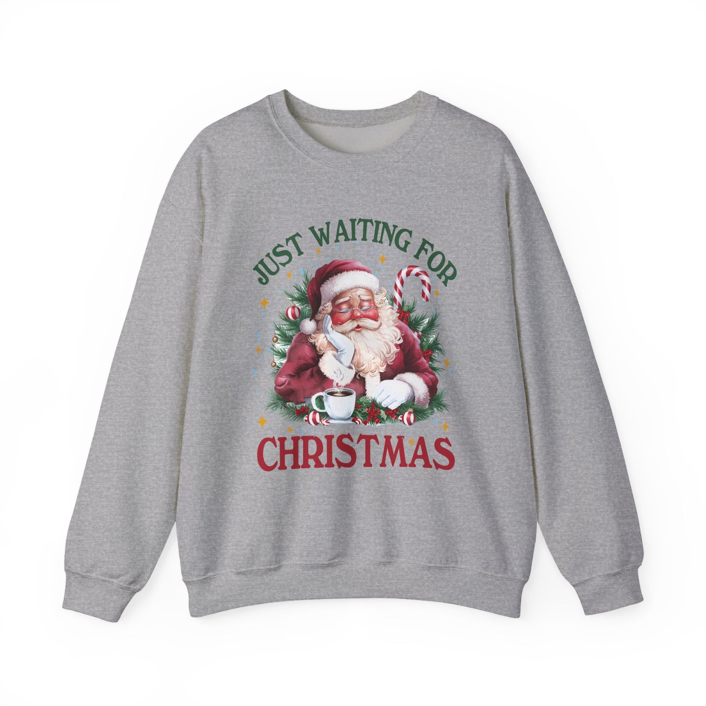 Just Waiting for Christmas Crewneck Sweatshirt