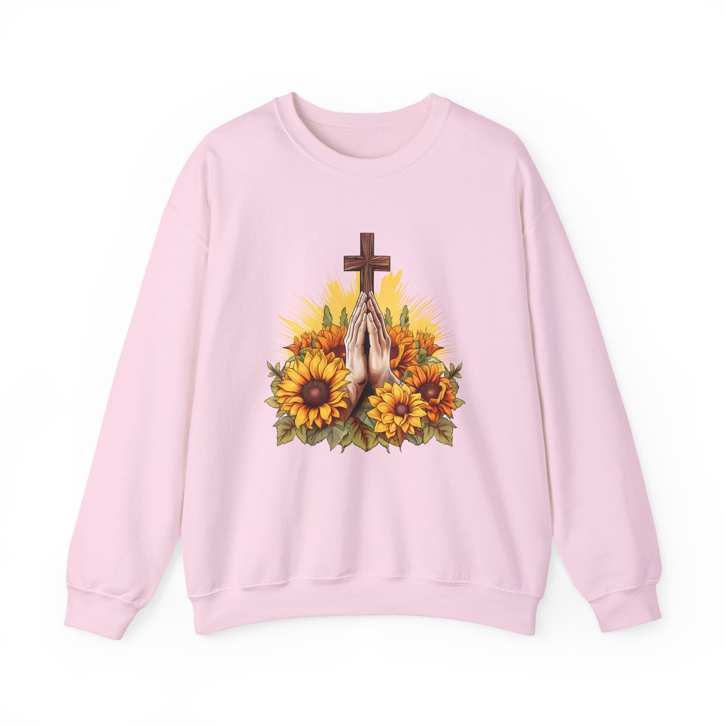 Praying Hands Faith Crewneck Sweatshirt