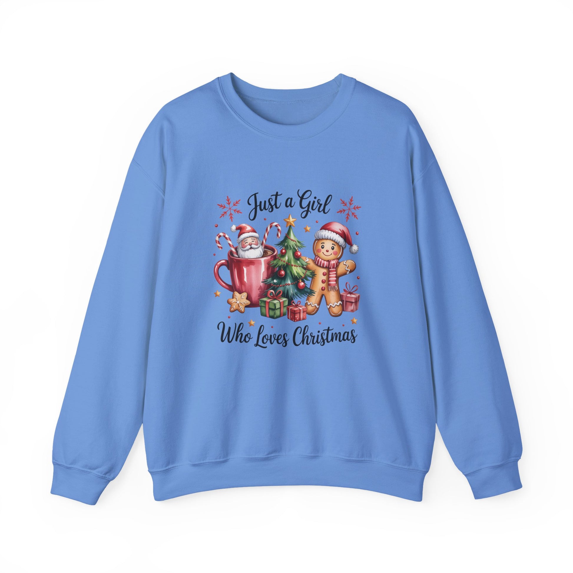 Just a Girl Who Loves Christmas Crewneck Sweatshirt - Samberule