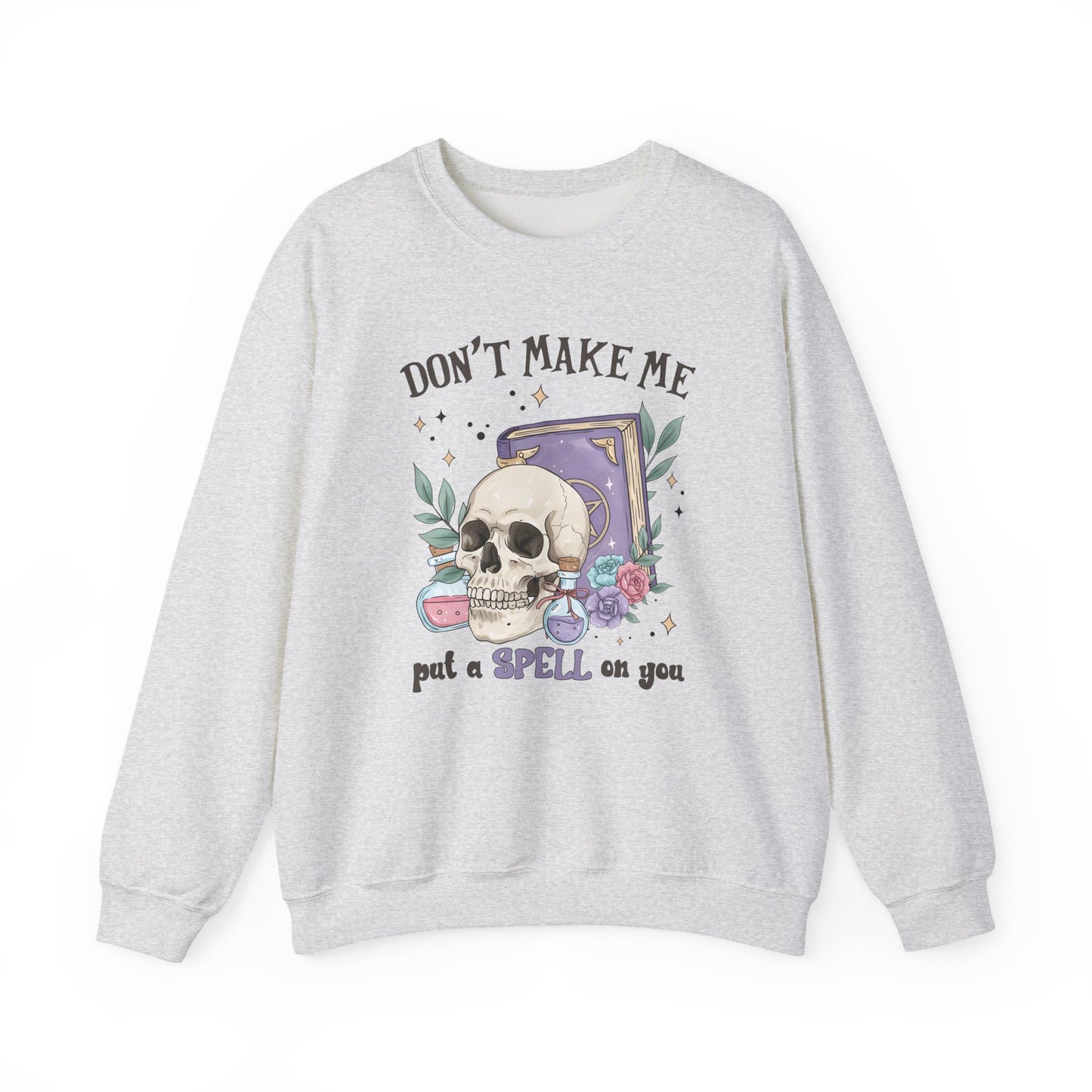 Dont make me put a spell on you Halloween Crewneck Sweatshirt - Samberule