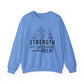 Floral Strength Mental Health Crewneck Sweatshirt