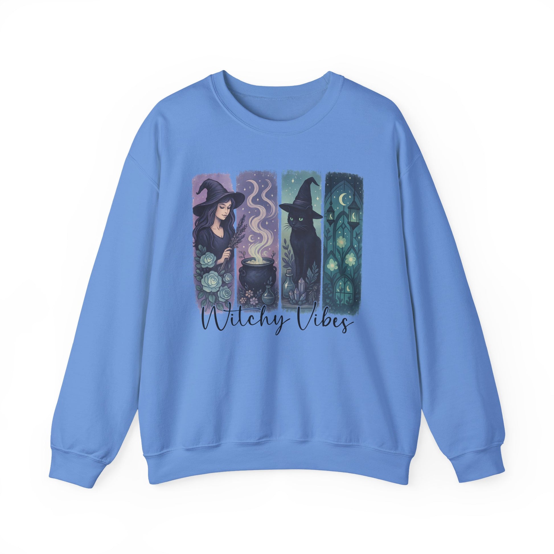 Witchy Vibes Halloween Crewneck Sweatshirt - Samberule
