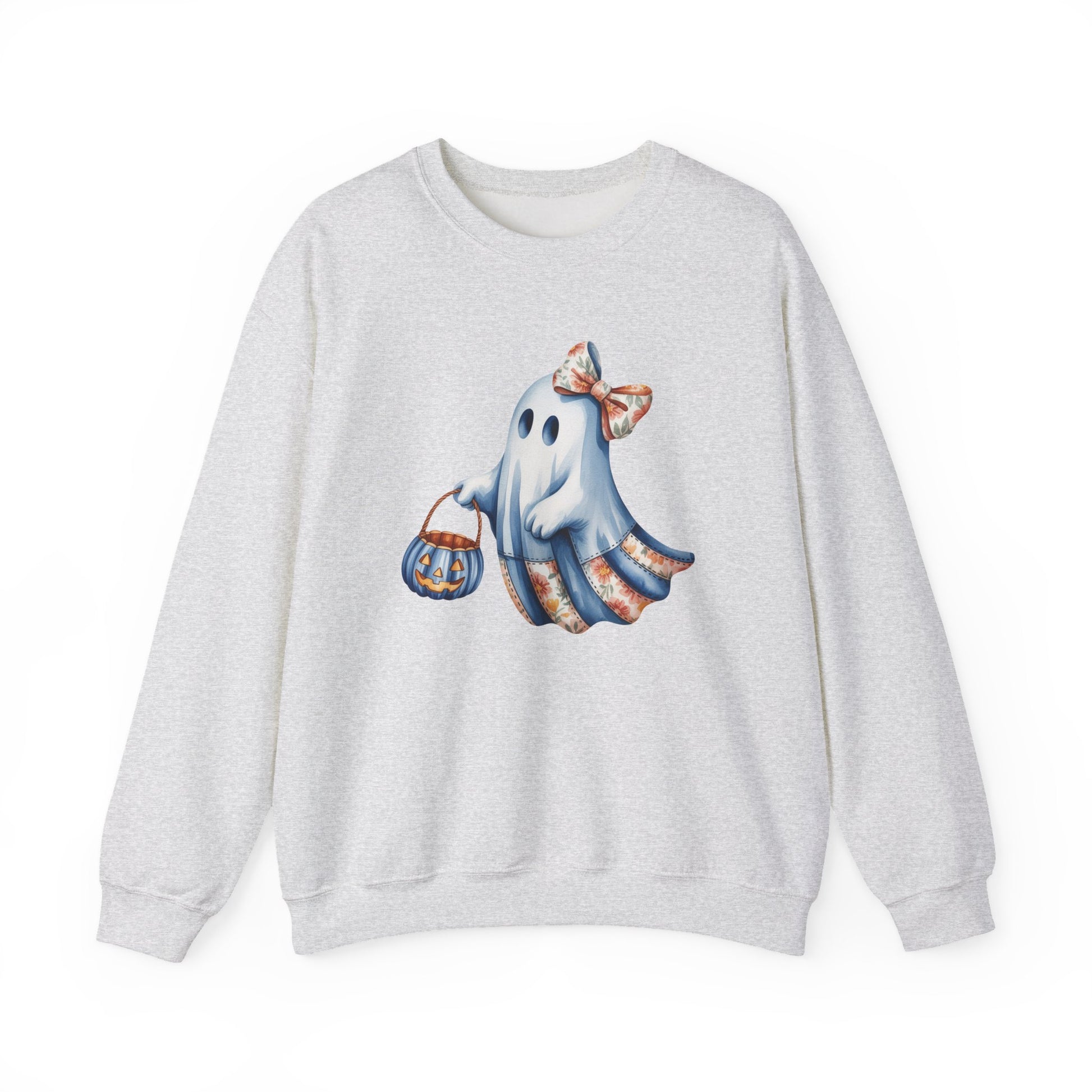 Adorable Ghost Halloween Crewneck Sweatshirt - Samberule