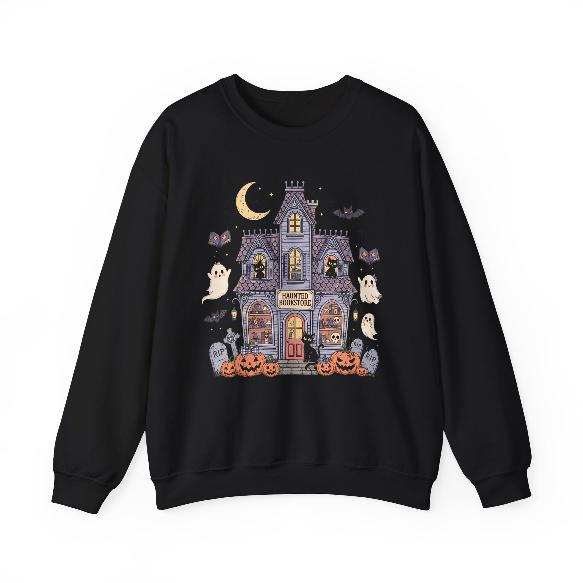 Haunted House Halloween Crewneck Sweatshirt - Samberule