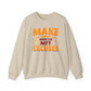 Make Muscles Not Excuses Gym Crewneck Sweatshirt