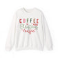 Coffee and Christmas Music Christmas Crewneck Sweatshirt
