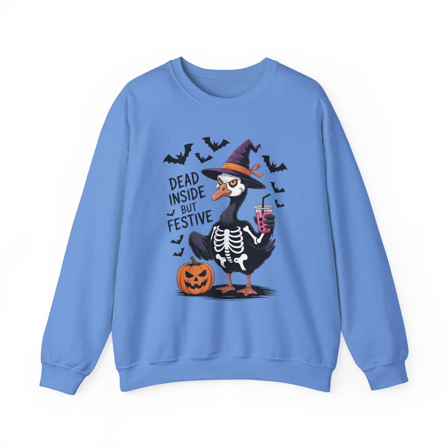 Grumpy Festive Goose Halloween Crewneck Sweatshirt - Samberule
