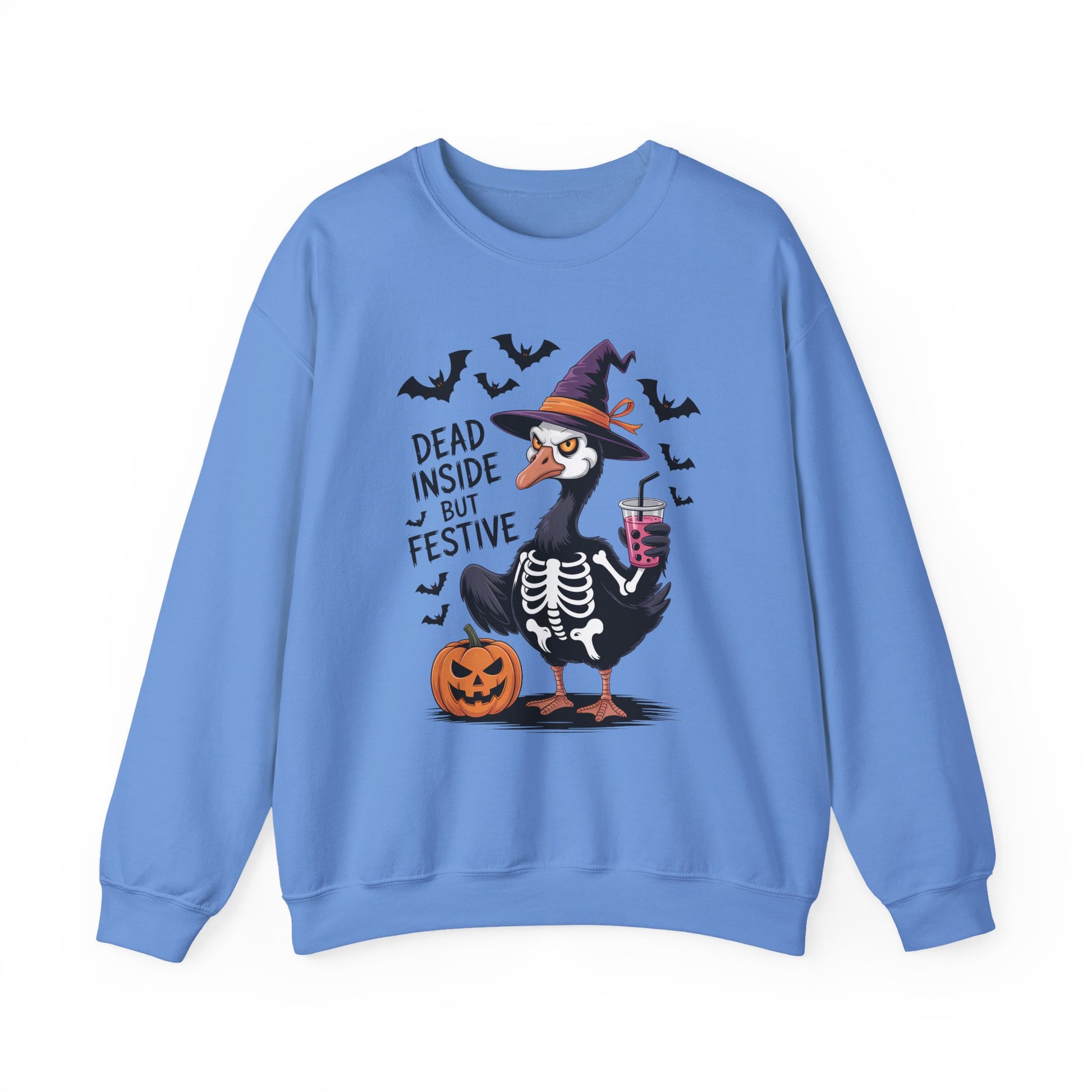Grumpy Festive Goose Halloween Crewneck Sweatshirt - Samberule