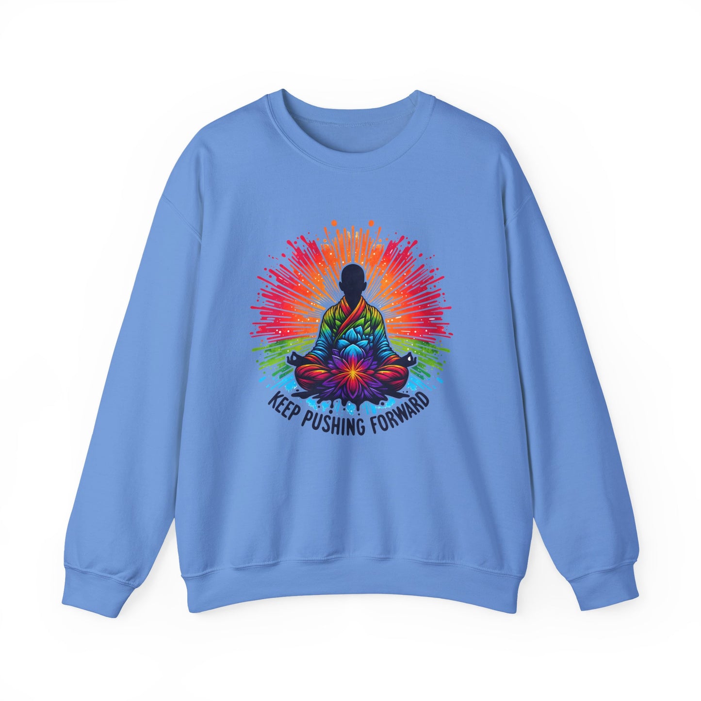 Keep Pushing Forward Motivational Crewneck Sweatshirt