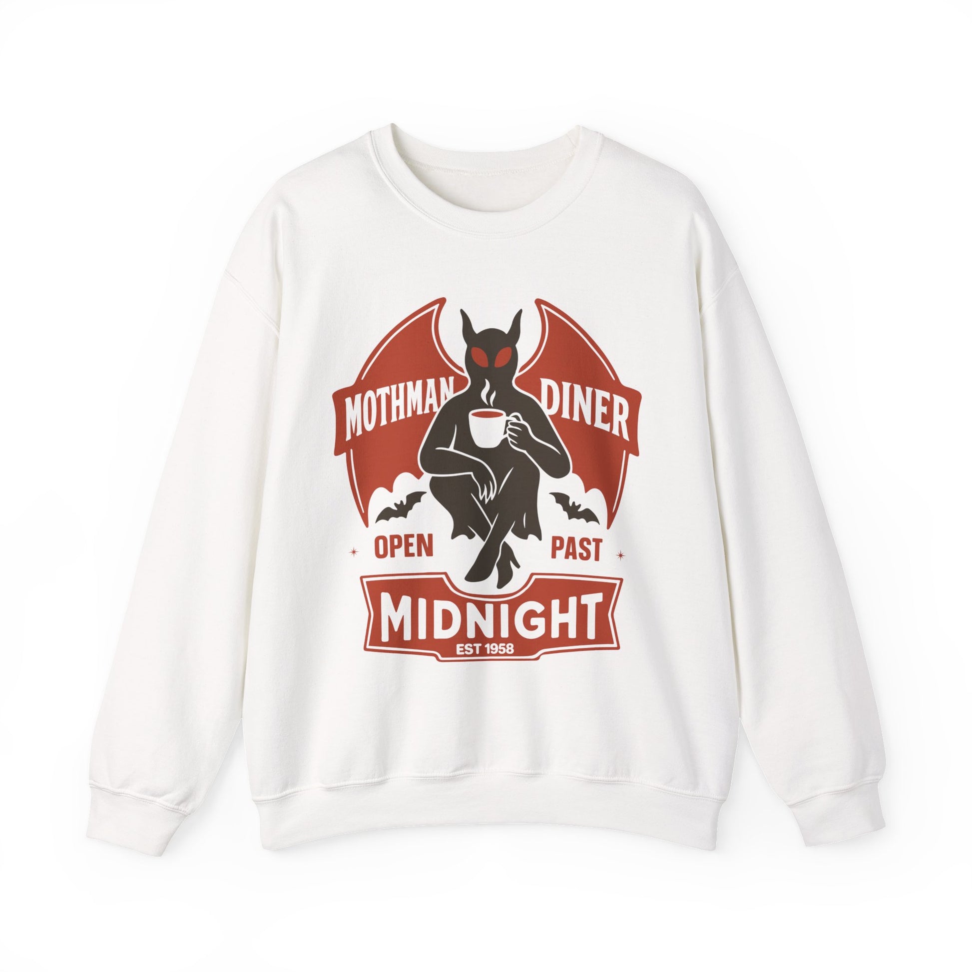 Mothman Diner Halloween Crewneck Sweatshirt - Samberule