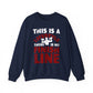 This Is Lifestyle There Is No Finish Line Gym Crewneck Sweatshirt