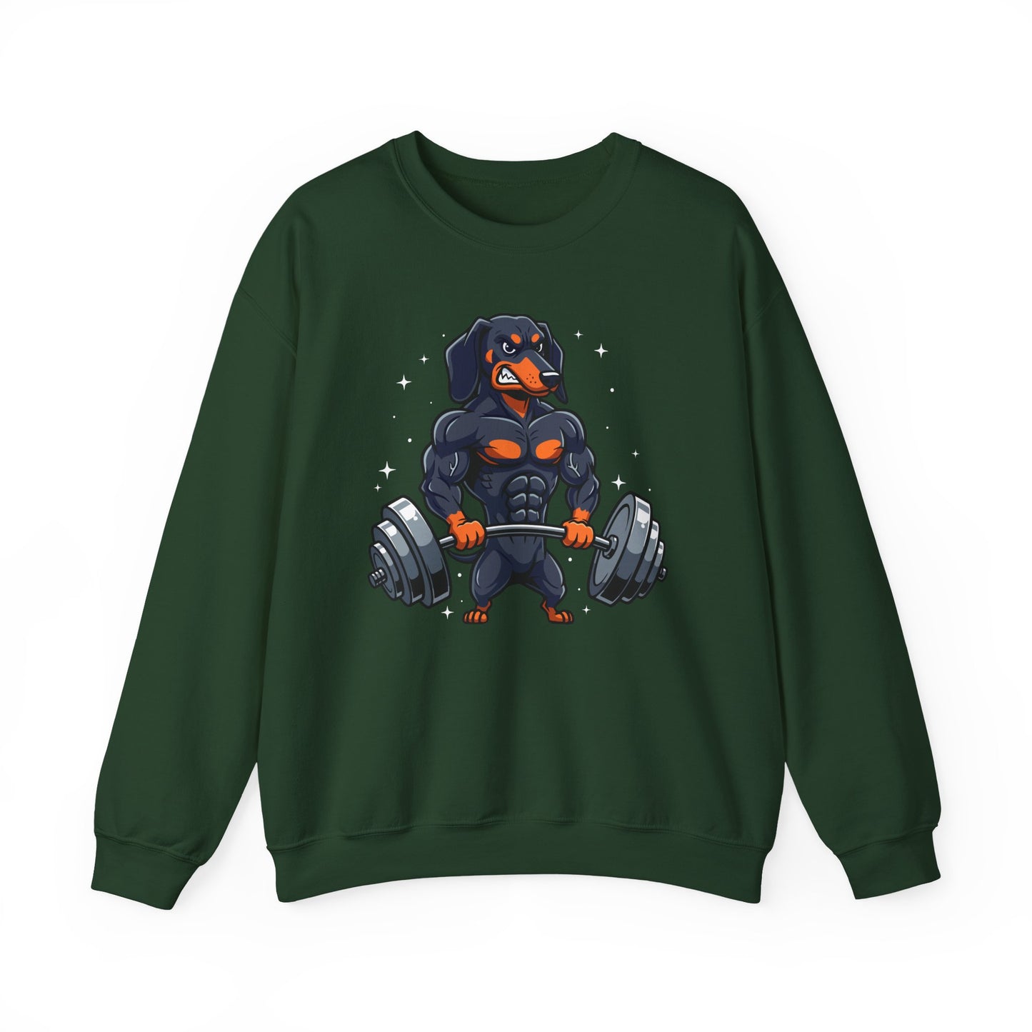 Muscle Dog Gym Crewneck Sweatshirt