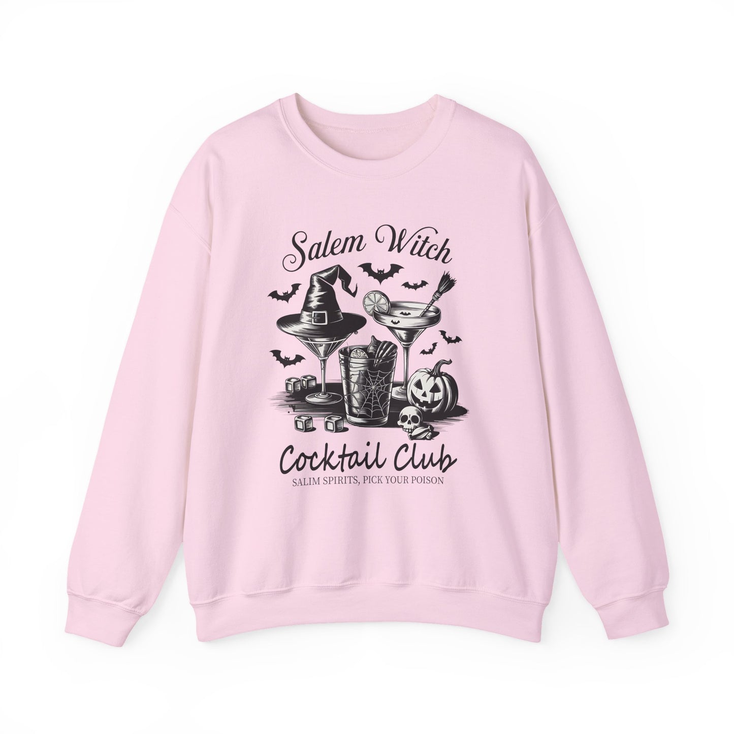 Salem Witch Cocktail Club Halloween Crewneck Sweatshirt - Samberule