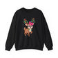 Cute Reindeer Christmas Crewneck Sweatshirt - Samberule