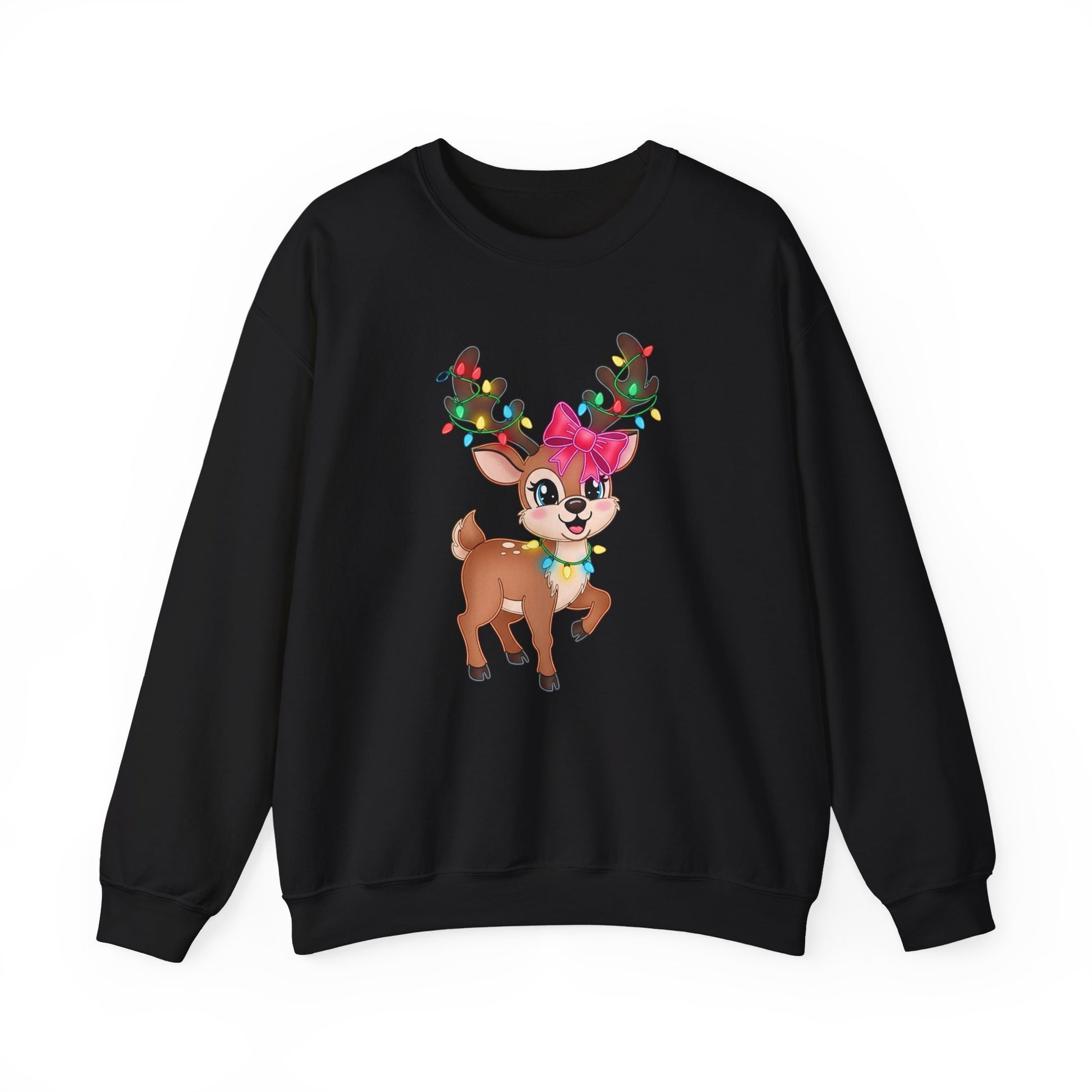 Cute Reindeer Christmas Crewneck Sweatshirt - Samberule