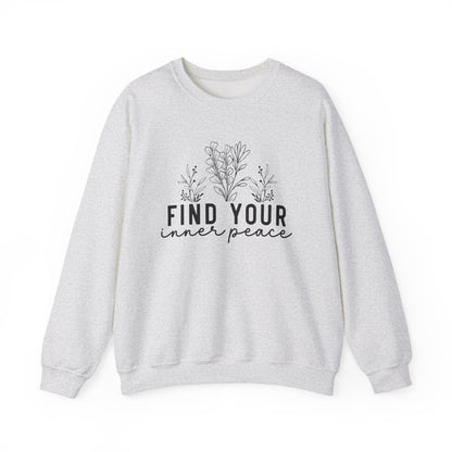 Find Your Inner Peace Mental Health Crewneck Sweatshirt