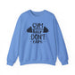 Gym Hair Don't Care Gym Crewneck Sweatshirt